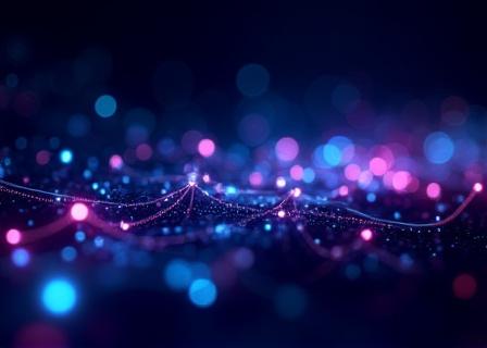 Modern technological nodes connecting, representing digital transformation